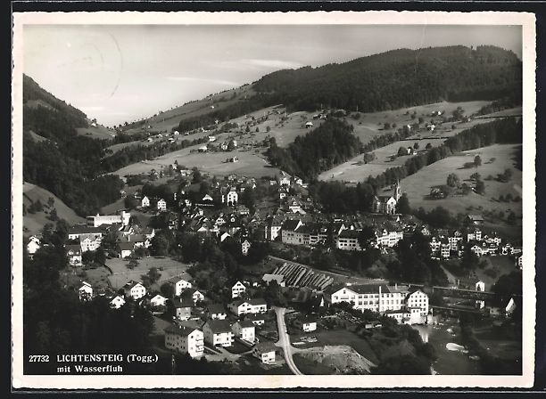 Cartes postales: Lichtensteig /Togg., Teilansicht mit Was – D'occasion à Berlin par bartko-reher
