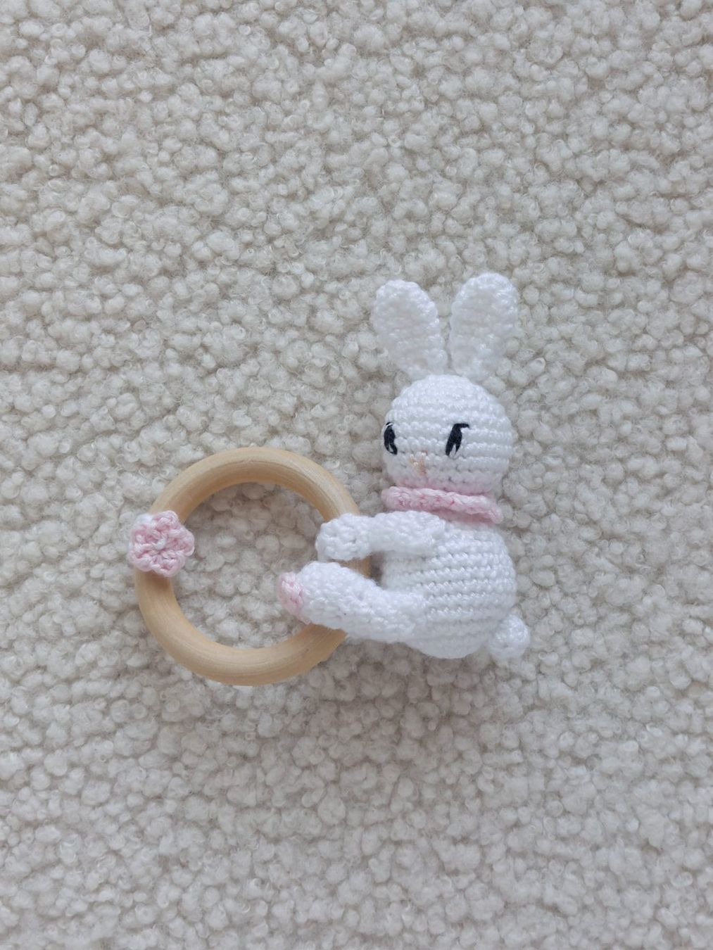 Giocattoli: Kinderwagenkette / Greifling / Beissring Hase – Nuovo e nell'imballaggio originale da Bleienbach venduto da babyhandgemachts 2