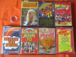7 Schlager Hitparade Musikkassetten