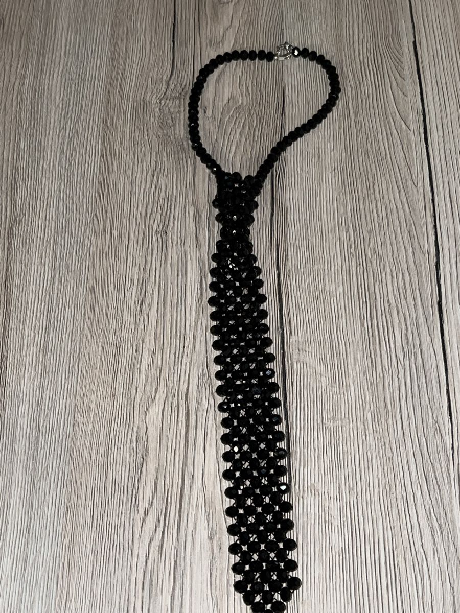 Catenine: Schwarze handgefertigte Perlenkette / Halskette – Nuovo (secondo la descrizione) da St. Gallen venduto da mil_8znw 4