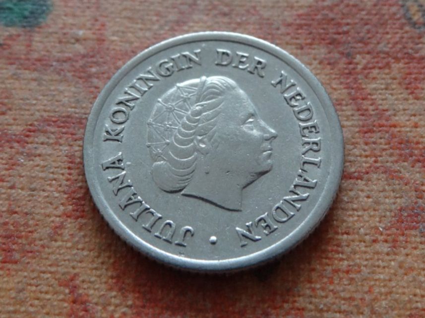 Tutti le monete: PAYS-BAS Nederland 25 Cent 1950 – Usato da Romanel-sur-Lausanne venduto da Swift13 1