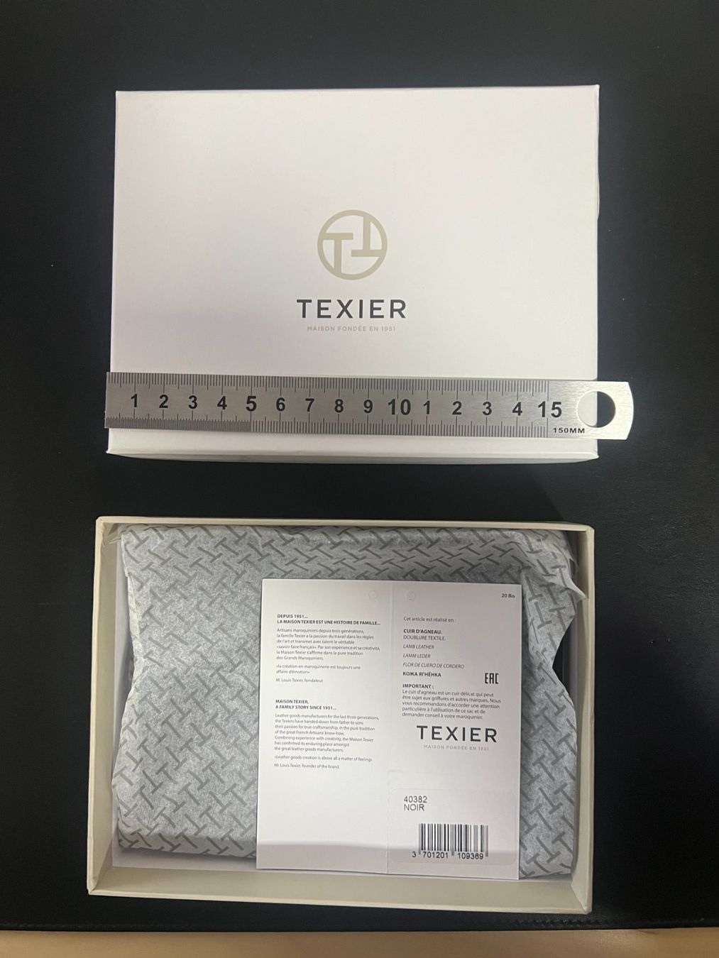Brieftaschen: Portefeuille Texier Cuir Noir neuf – Neu und originalverpackt aus Lausanne von ffhoud 1