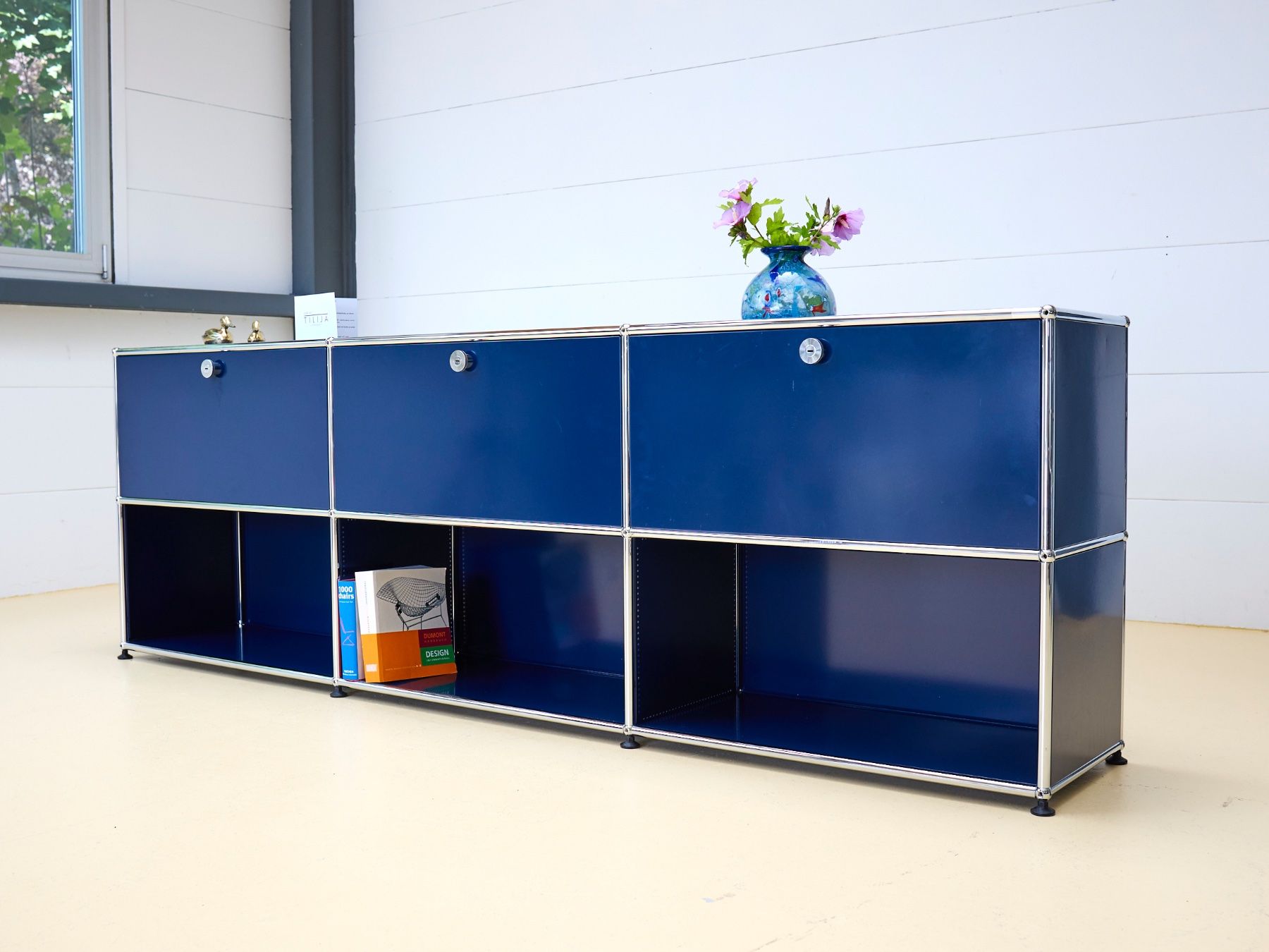USM Scaffali: USM Sideboard Stahlblau, Umbau möglich! – Usato da Meinisberg venduto da atelier_TILIJA