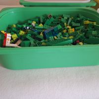 Lego Steine Gruen durchmischt  gebraucht guter Zustand