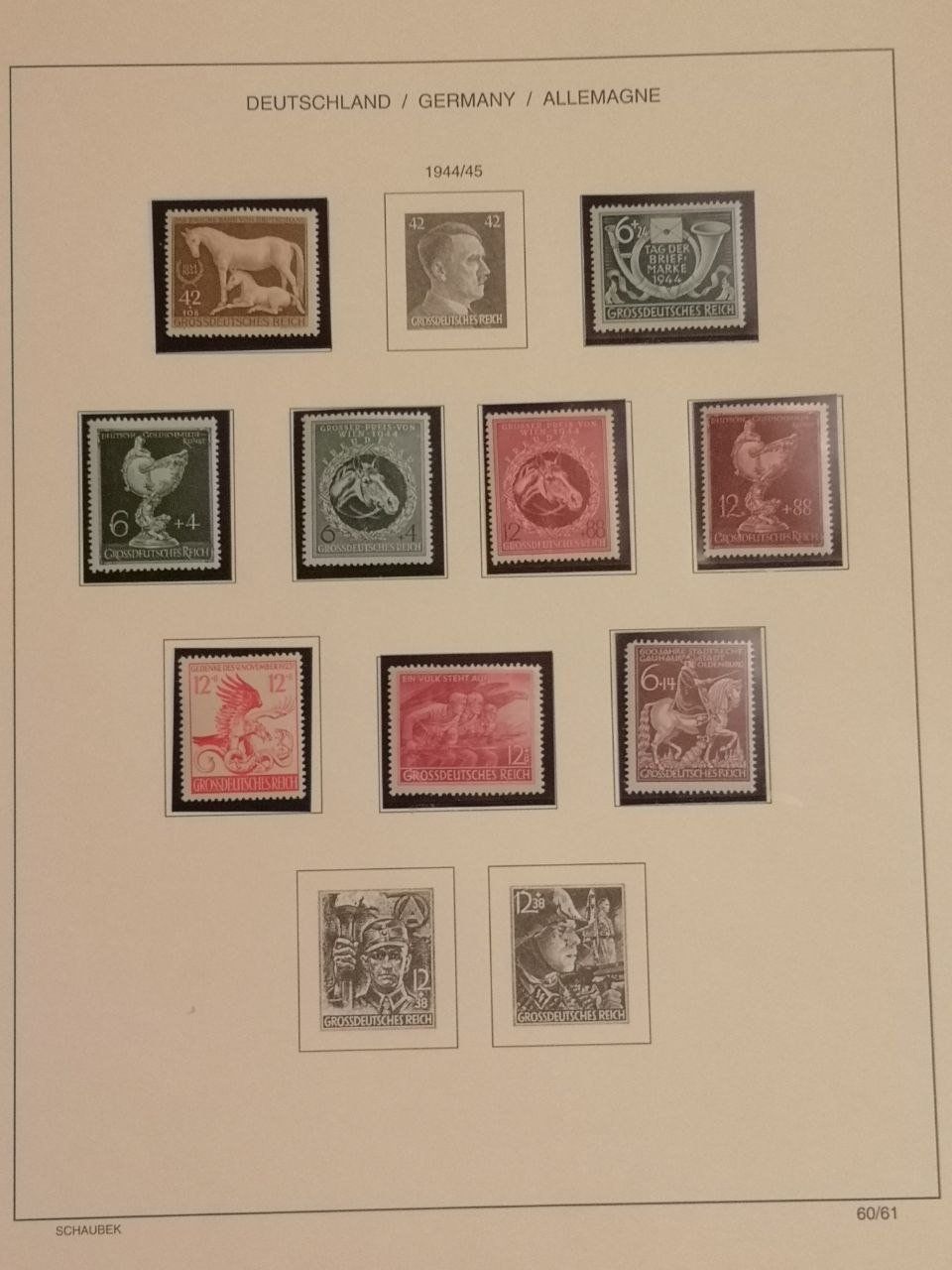 Tutti i francobolli: Deutsche Briefmarken 1941-1948. 10 Seiten. – Usato da Bern venduto da Yunkom 4