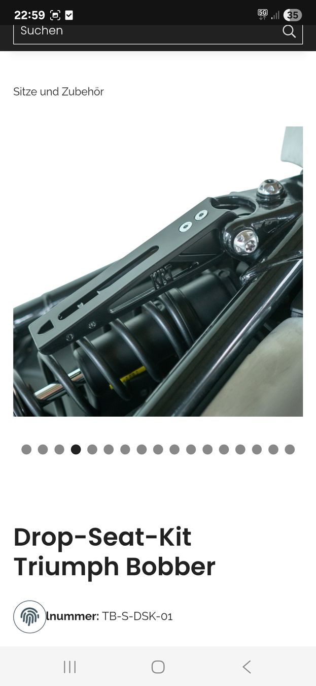 Triumph Tutti i ricambio per moto: Triumph Bonneville Bobber Drop Seat Kit – Nuovo e nell'imballaggio originale da Opfertshofen SH venduto da dav_mg6d 1