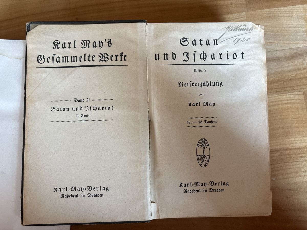 Libri: 2 alte Bücher von Karl May – Difettoso da Rümlang venduto da euqinom16 3