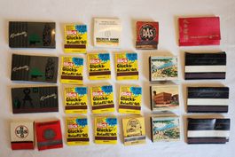 Lot Vintage Zündholzbriefchen & Schachteln – Schweiz Retro