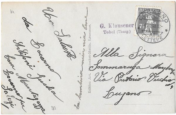 Cartoline postali: Locarno Mercato – Usato da Olten venduto da clotaldi 1