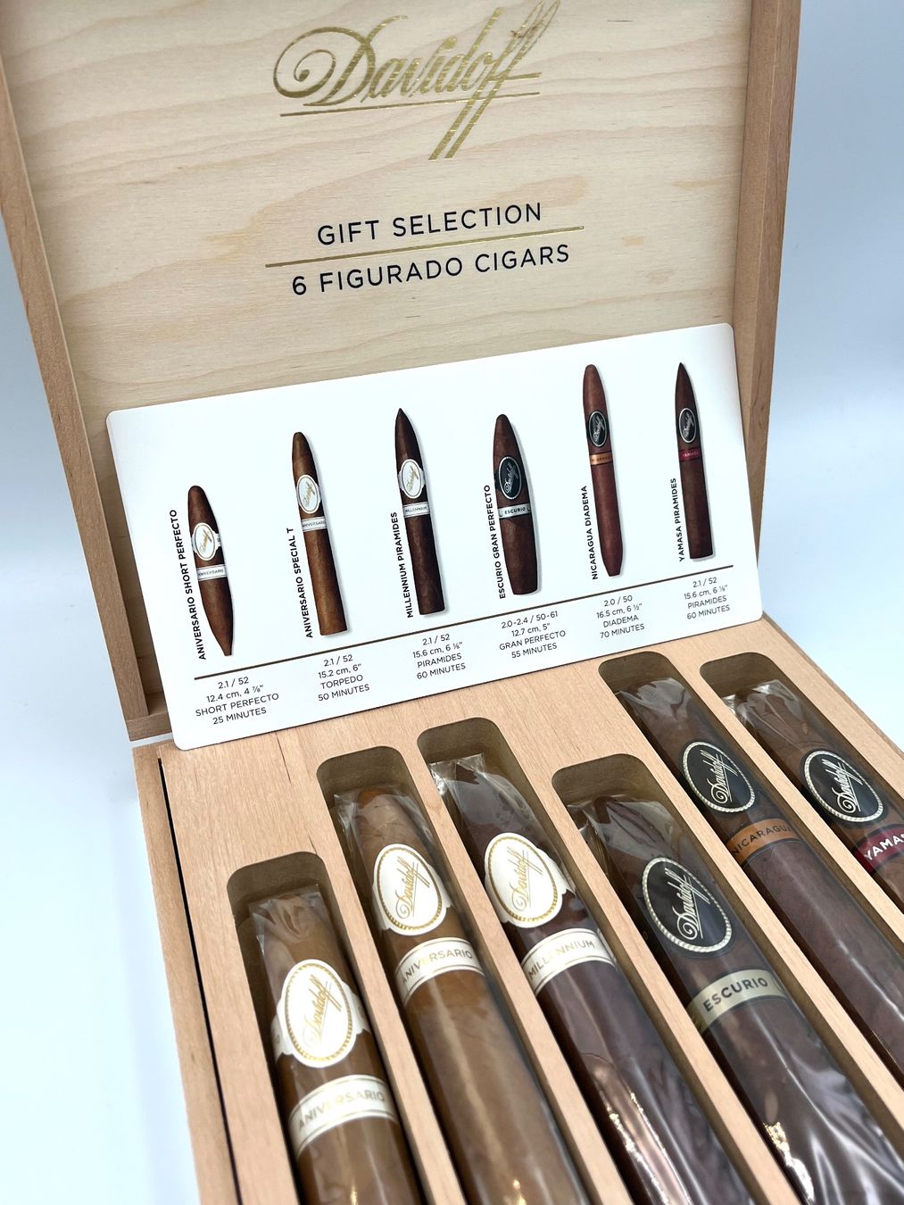 Davidoff Zigarren: Davidoff Gift Selection Figurado 6's / Box mit 6 Zigarren – Neu und originalverpackt aus Basel von Xani 4