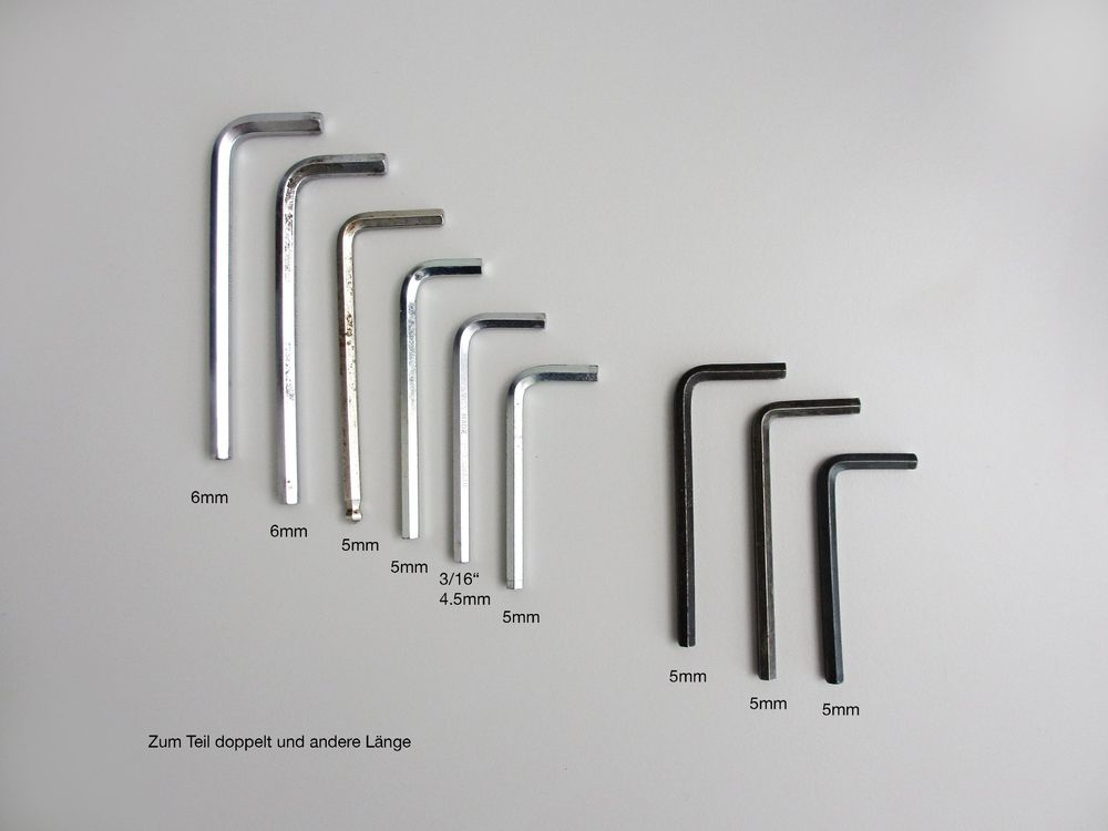 Imbusschlüssel Set 7-teilig - 0,7-3mm Für Möbel & Fahrrad