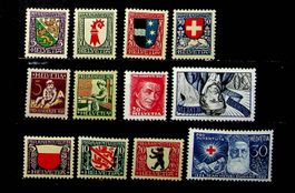 PRO JUVENTUTE 1926-1928 TIMBRES NEUFS**/*. SBK 29.50 /T624