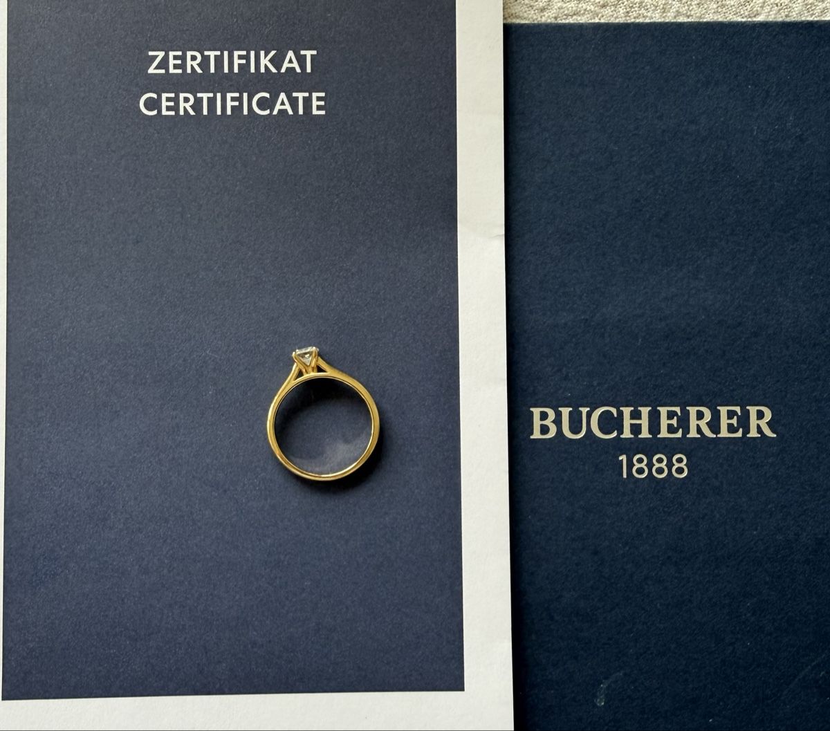 Bucherer Ringe: Solitaire Ring 18K Gold Size 53 - Bucherer – Neu (gemäss Beschreibung) aus Zürich von rah_mpq5 2