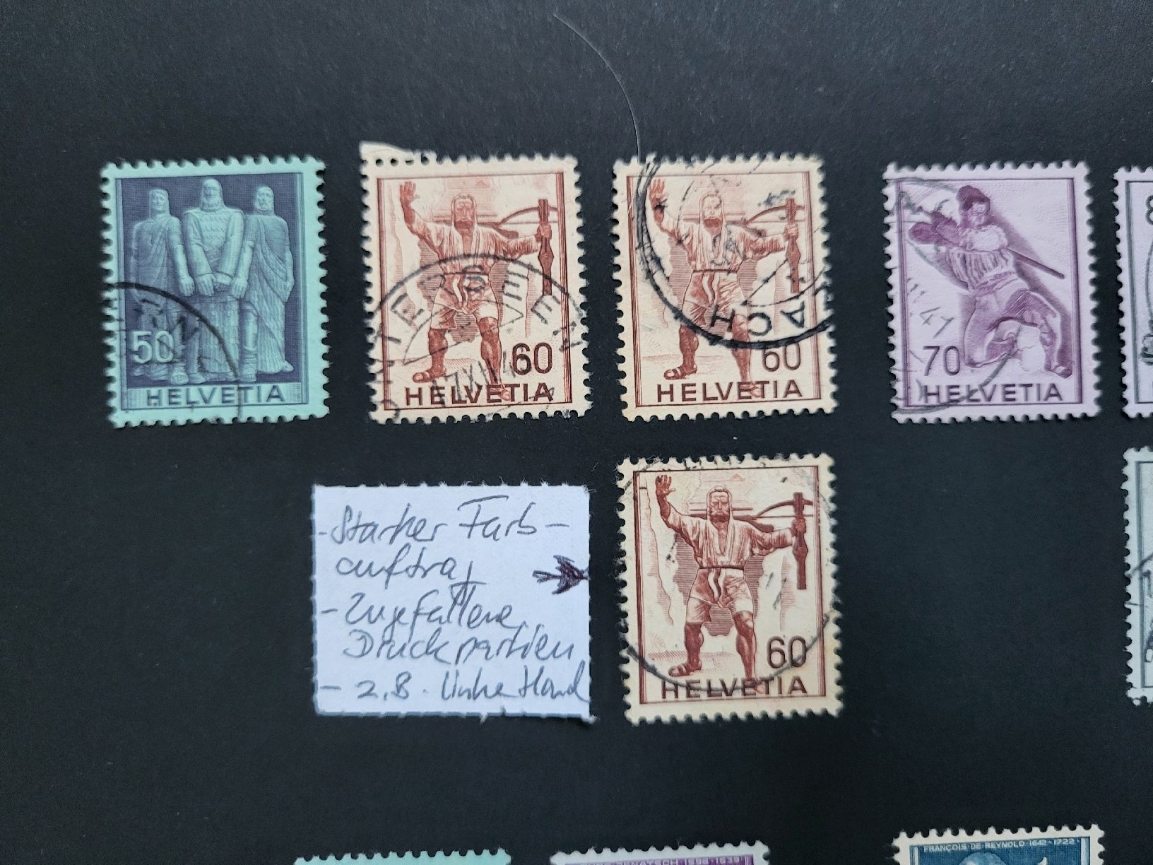Tutti i francobolli: 1941/1958-59 - Historische Bilder mit Abarten – Usato da stäfa venduto da brandy66 2