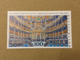Briefmarke Opernhaus Bayreuth 1998 Deutschland