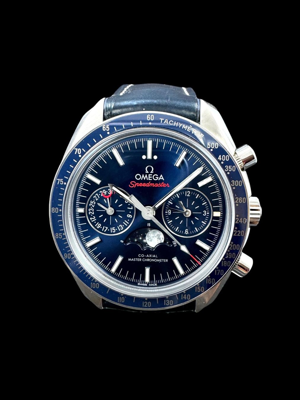 Omega Orologi: Omega Speedmaster Automatic Moonphase 45mm Fullset *U1421 – Usato da Zürich venduto da GalerieInauen 4