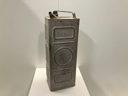 Vintage Shell - 5L Metall Benzinkanister mit Inhalt ab 1.-