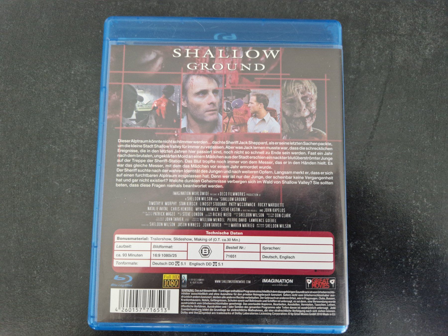 Tutti i DVDs: Shallow Ground Blu-Ray Topzustand – Usato da Buchs SG venduto da Herc01 2
