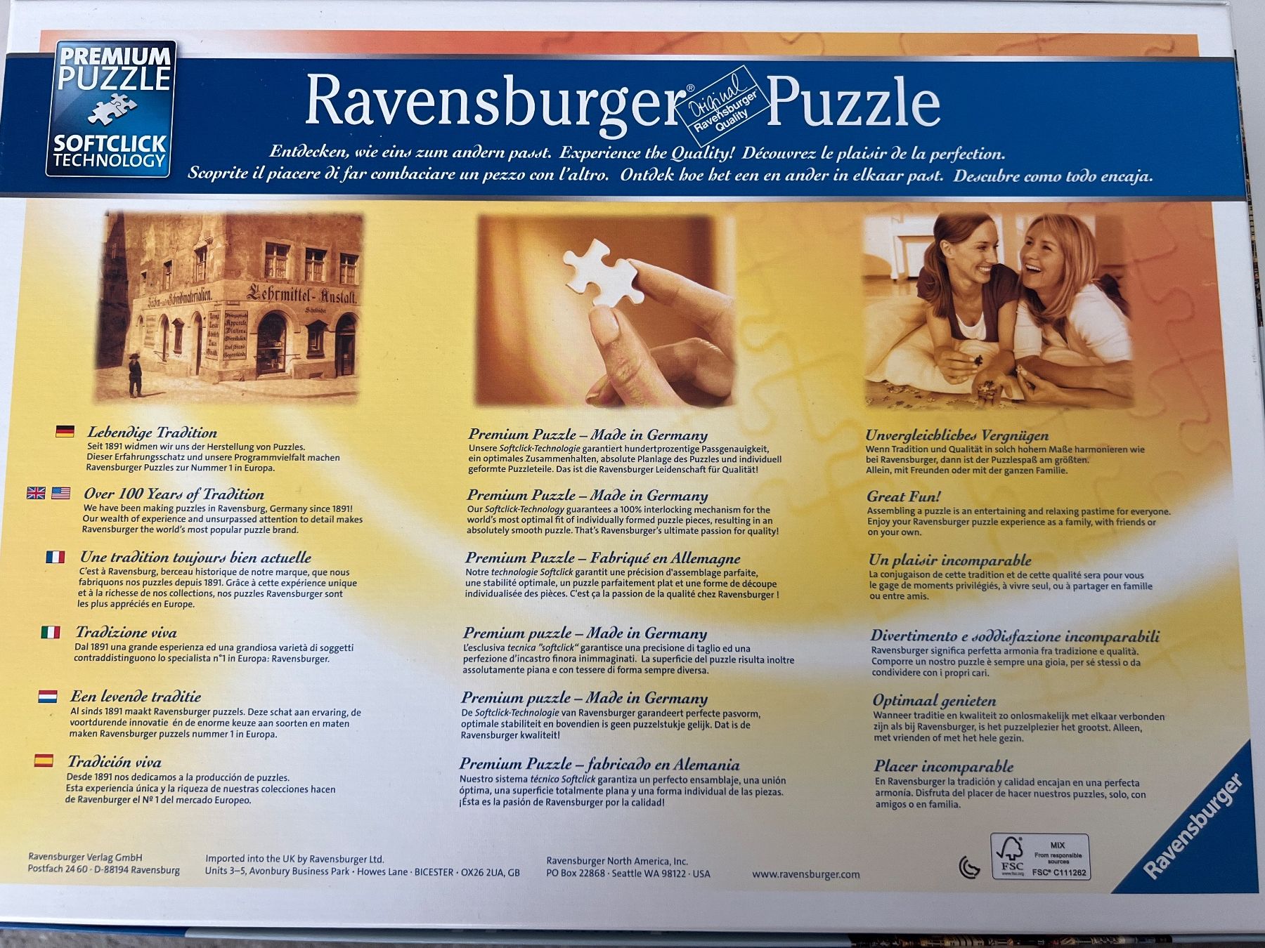 Ravensburger Puzzles: Puzzle Ravensburger 1000 – Gebraucht aus Davos Platz von boom62 1