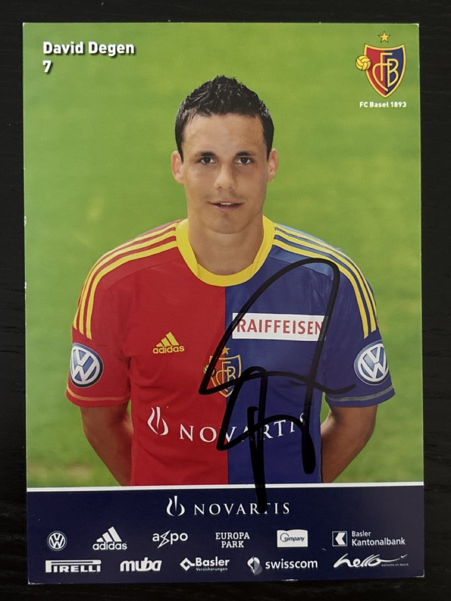 Autografi: Autogramm David Degen FC Basel Saison 2012/2013 original – Usato da Uetendorf venduto da hoisle