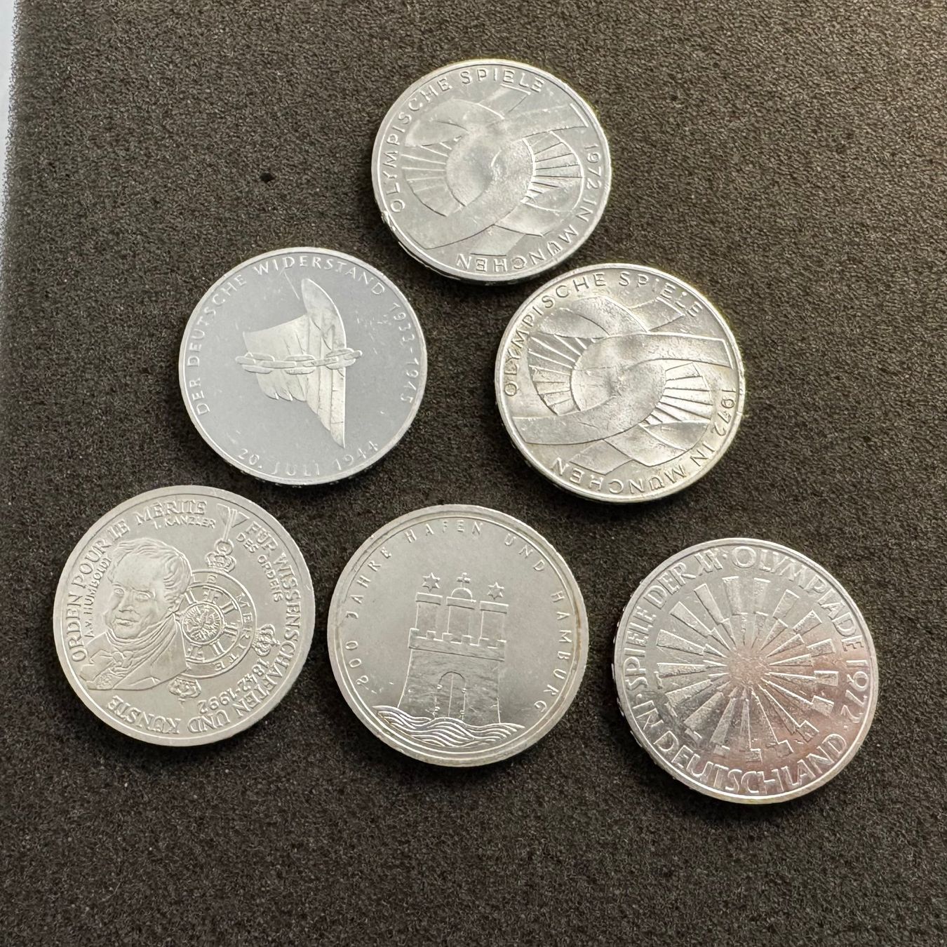 Tutti le monete: 6 Stück 10 Mark Silber Deutschland - 1 – Usato da Reitnau venduto da tb-muenzen 1