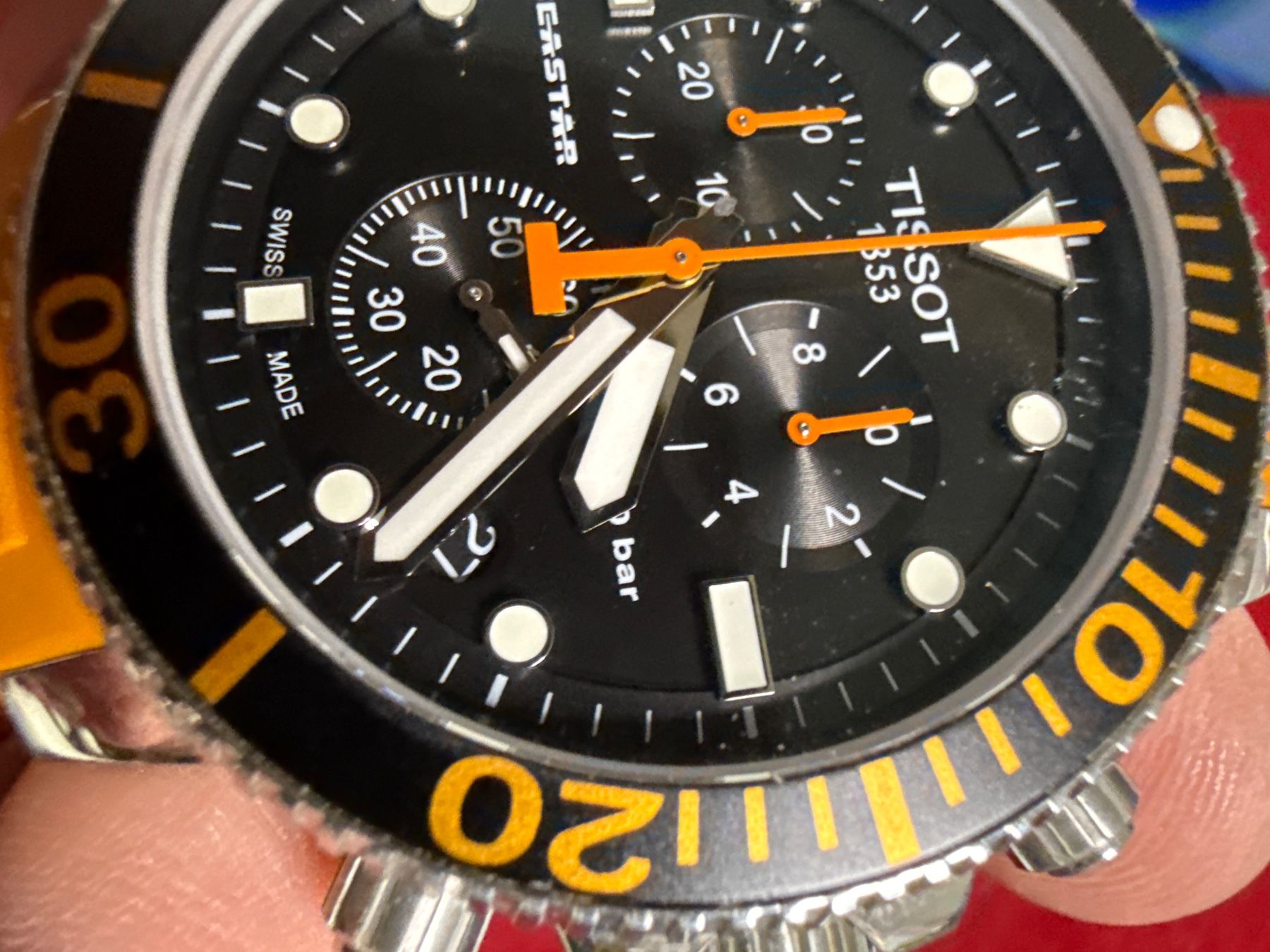 Tissot Orologi: Tissot Seastar Chronograph 45 mm – Usato da Pfeffingen venduto da Allhandelklgwatches 1