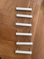 6x Poignées de meubles alu brossé