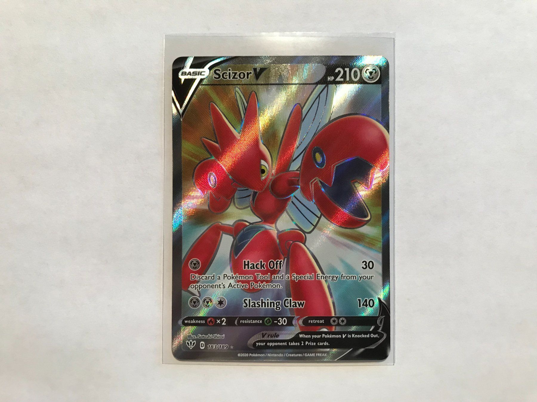 Pokémon Carte collezionabili: Scizor V Fullart EN – Usato da Hagendorn venduto da Pokecollectorch