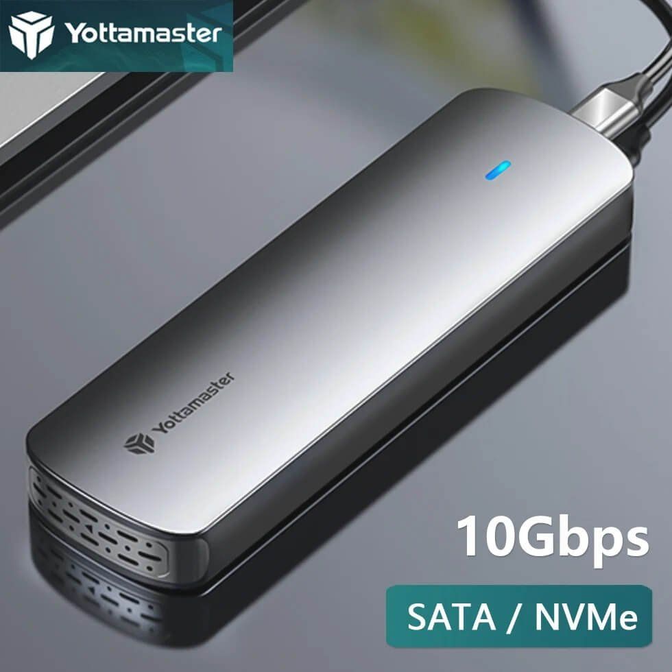 Dischi rigidi: NVMe SSD-Gehäuse M 2 SATA Externes Gehäuse – Nuovo e nell'imballaggio originale da Unterägeri venduto da RmOnline 1