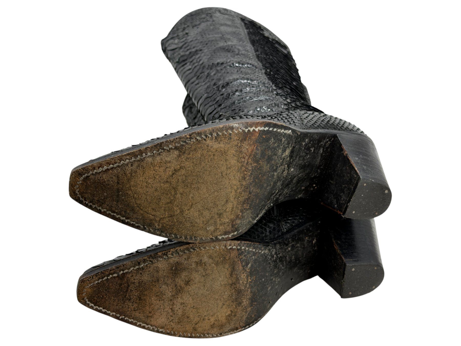 Chaussures hommes: Bottes santiags vintage Tony Mora python noir. Pointure 39 – D'occasion à Cossonay-Ville par PatineDuTemps 9