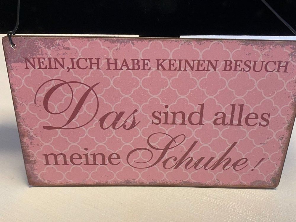 MetaLL SchILD mIT SPruch Kaufen auf Ricardo