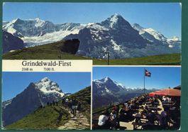 Grindelwald - First,1978, Mehrbilderkarte, gelaufen