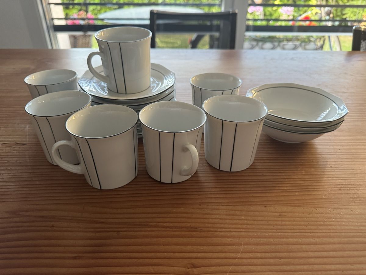 Services de table: Kaffeetassenset Winterling Marktleuthen Bavaria Weiss – D'occasion à Lanzenhäusern par Galaa