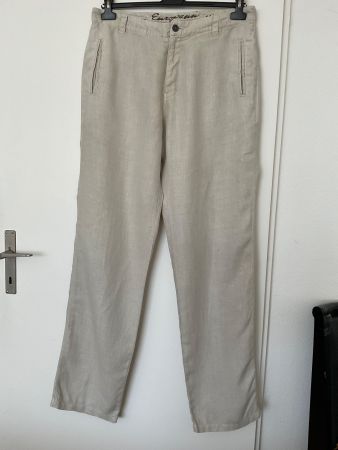 Europann 100% Leinen Herren Hose Gr 44 (s. Masse) beige