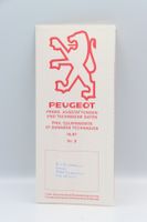 Peugeot Preise und Ausstattungen 10/1987 Prospekt