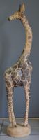 Giraffenskulptur aus Holz  sculpture de girafe en bois 93 cm