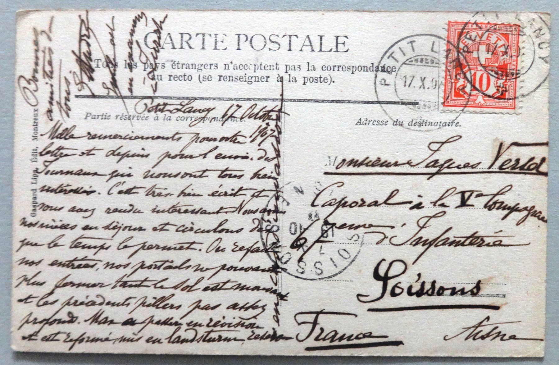Cartoline postali: Les Cygnes – Difettoso da Fétigny venduto da Billy2miny 1