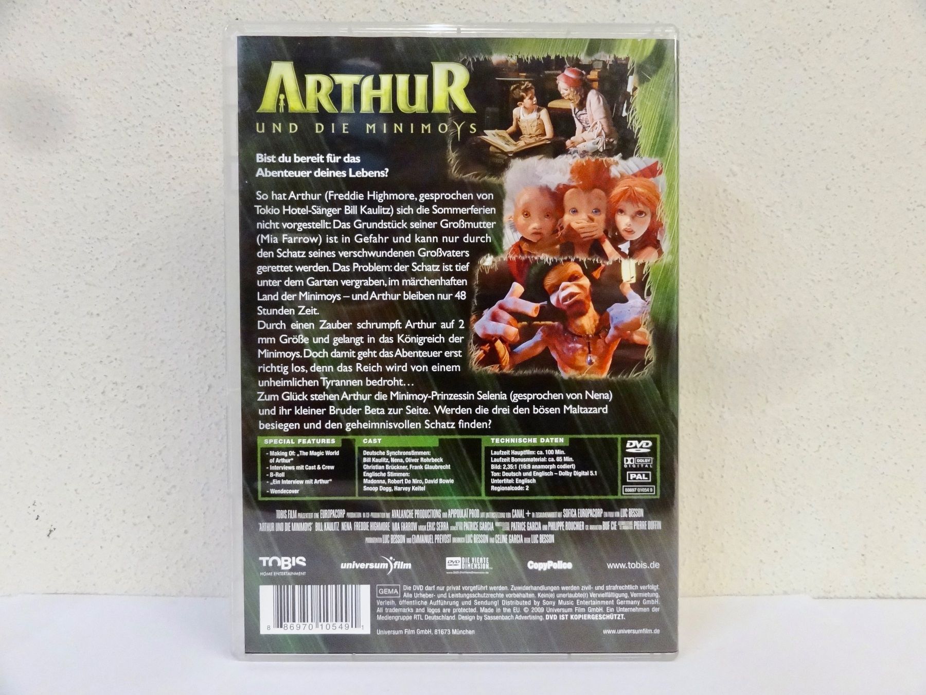Alle DVDs: DVD ARTHUR UND DIE MINIMOYS – Gebraucht aus Kerzers von wisaundso 1