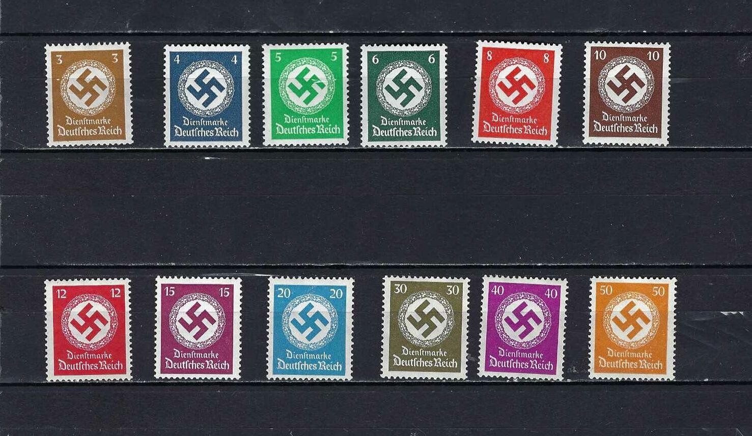 Tutti i francobolli: Dienstmarken 132 - 143 ** – Nuovo e nell'imballaggio originale da Altstätten SG venduto da euro010
