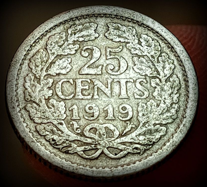 NIEDERLANDE 25 CENTS 1919 SILBER (Gebraucht) in winterthur für CHF 2 ...