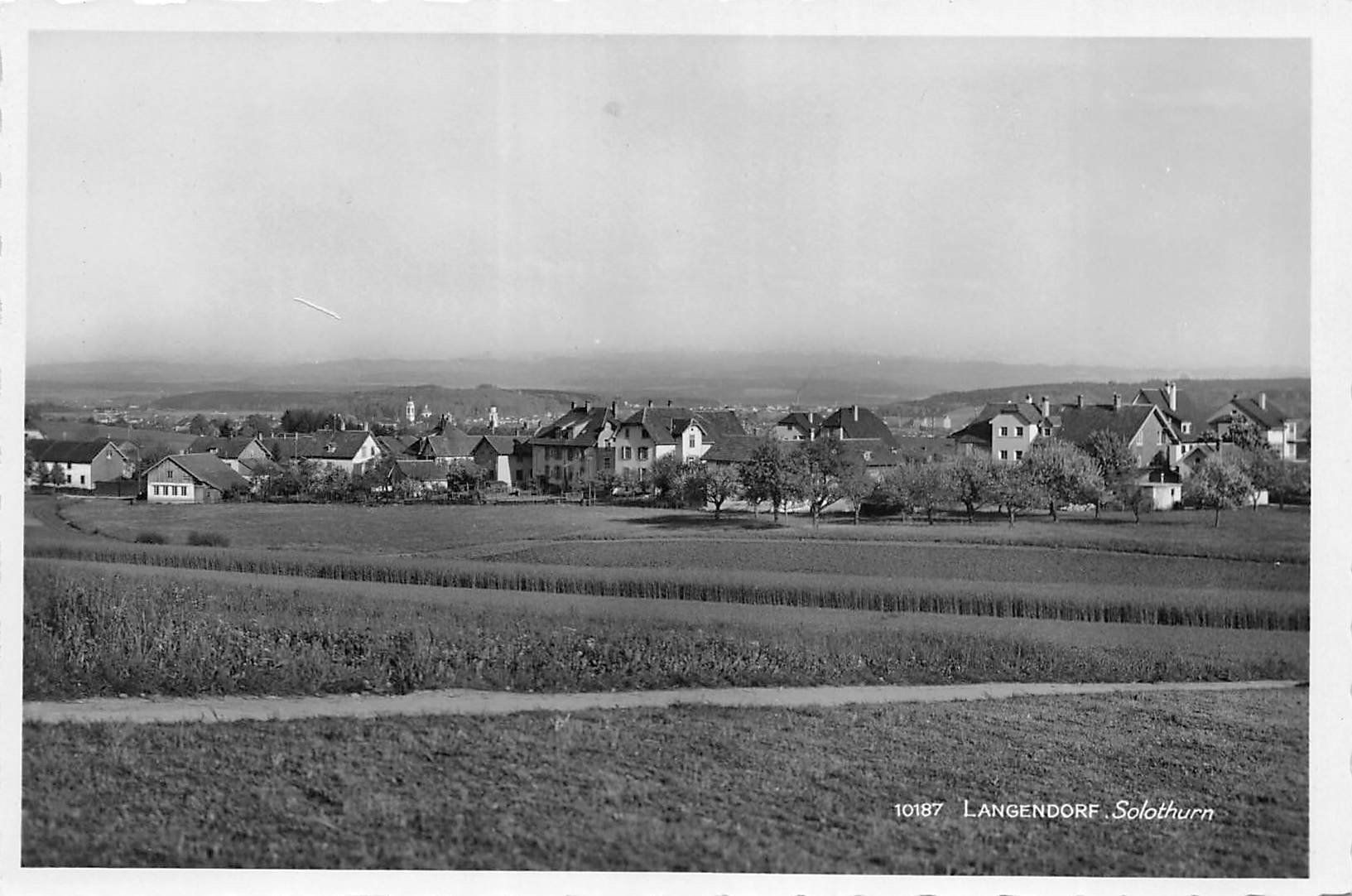 Cartoline postali: Langendorf SO Ortsansicht Nr.10187, ca.1940 – Usato da Solothurn venduto da Bepposol