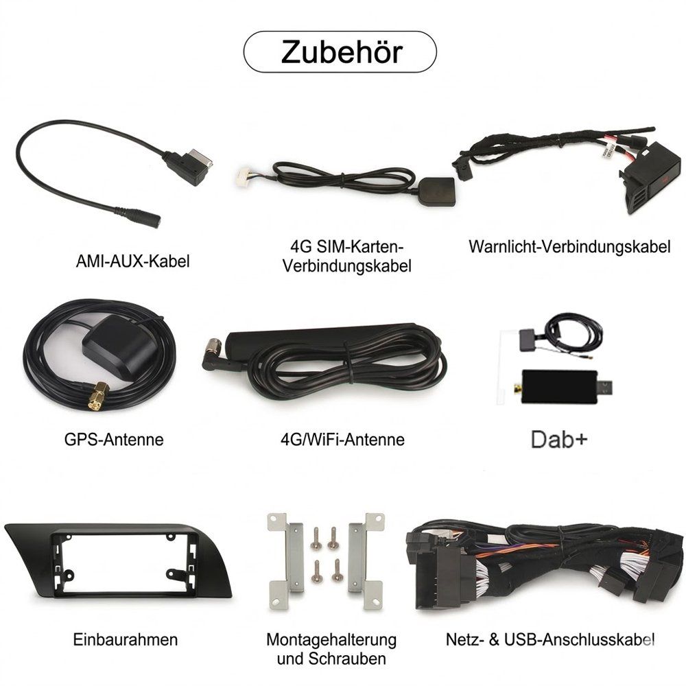 Navigatori: Audi A4 A5 Android Blidschirm Carplay DAB+ S4 S5 Autoradio – Nuovo e nell'imballaggio originale da Chiasso venduto da online.shop 8