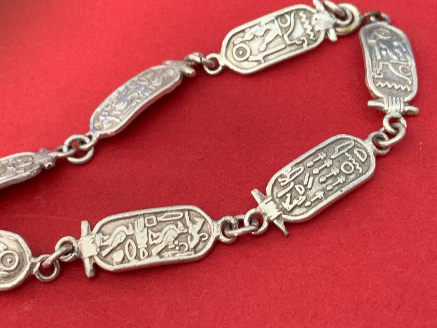 Bracciali & Braccialetti: Armband ägyptisch Hieroglyphen 20 cm – Usato da Dittingen venduto da Bijoubelle 3