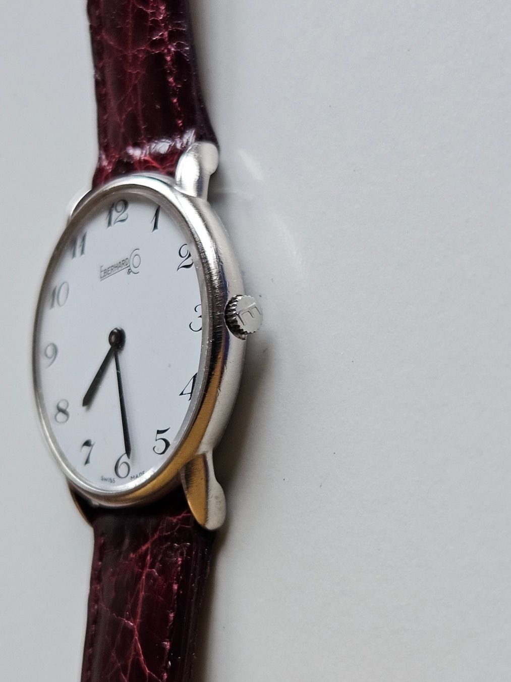 Eberhard & Co. Orologi: Eberhard Handaufzug mit Box – Usato da Berikon venduto da mmm21 1