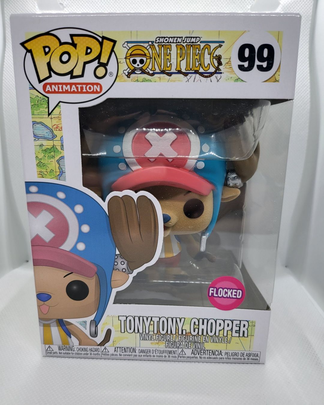 Funko Figuren: 99 | Pop! One Piece - Tonytony. Chopper (Flocked) – Neu und originalverpackt aus Lichtensteig von ThreeHeroes