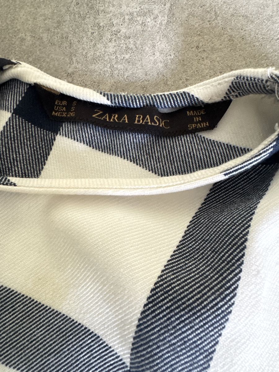 Zara Camicette: Zara Basic Bluse mit Karomuster, Gr. S, Top Zustand! – Nuovo (secondo la descrizione) da Elsau venduto da shoppa2 1