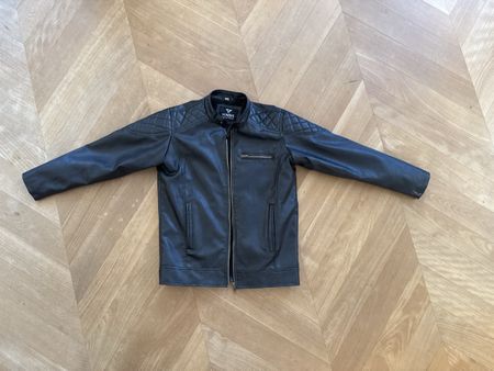 Vonsis Lederjacke schwarz Grösse 38 