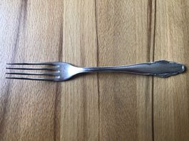BMF 40 Gabel Versilbert Antik Vintage – 1960er Fleischgabel