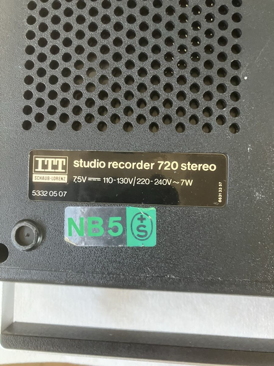Aufnahmegeräte: ITT Schaub-Lorenz studio recorder720 – Defekt aus ZUERICH von Carolus1 5