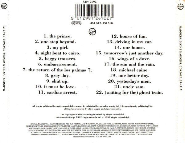 CD: CD Madness - Divine/Best of (1992) – Usato da Möriken AG venduto da mineralia 1